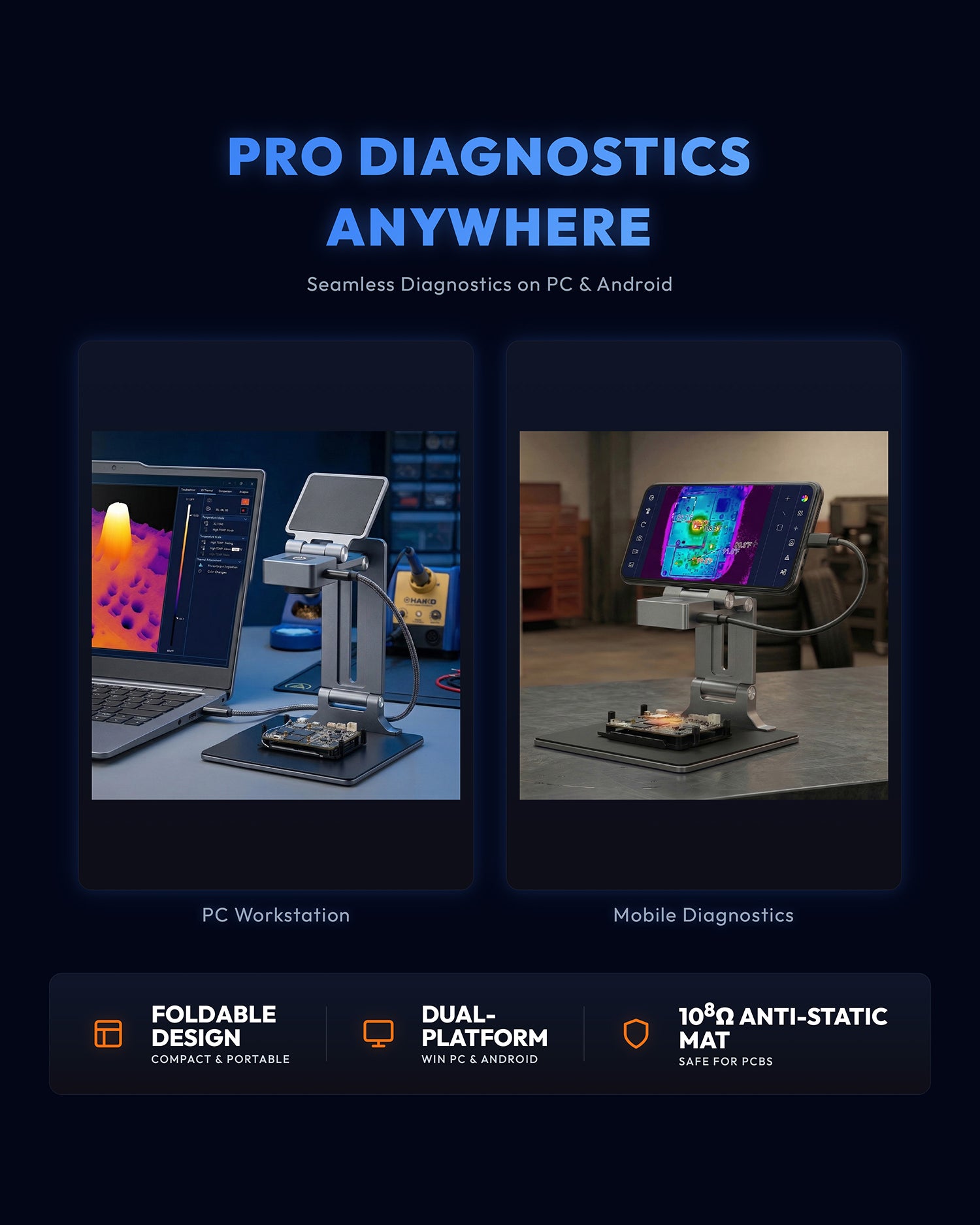 DytSpectrumOwl CA09D PCB Infrared Thermal Analyzer Pro Diagnostics Anywhere for PC and Mobile