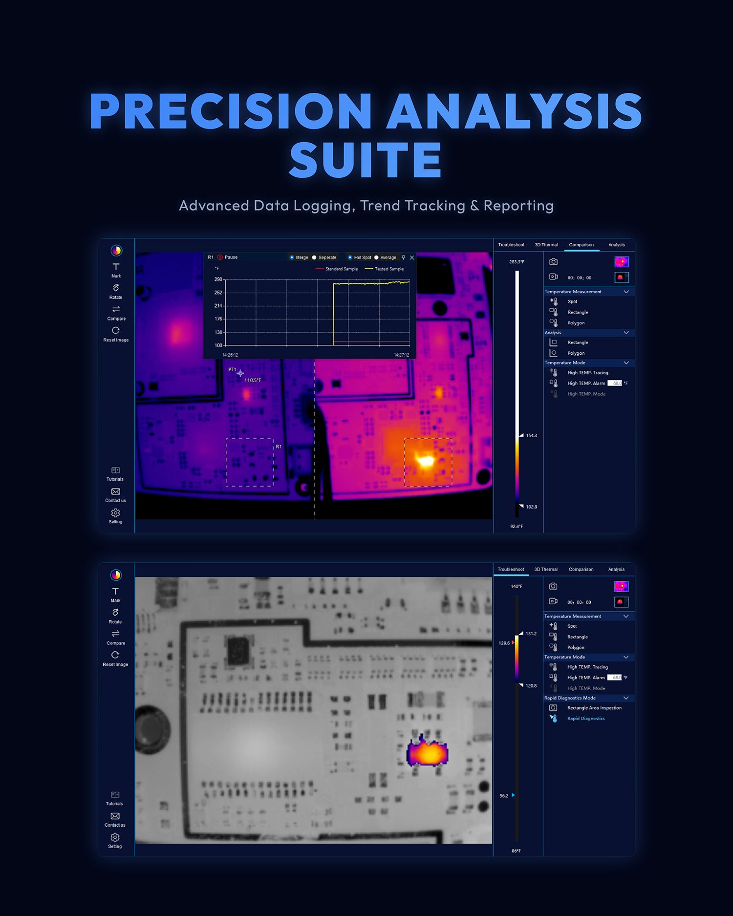 DytSpectrumOwl CA09D PCB Infrared Thermal Analyzer Precision Analysis Suite Software