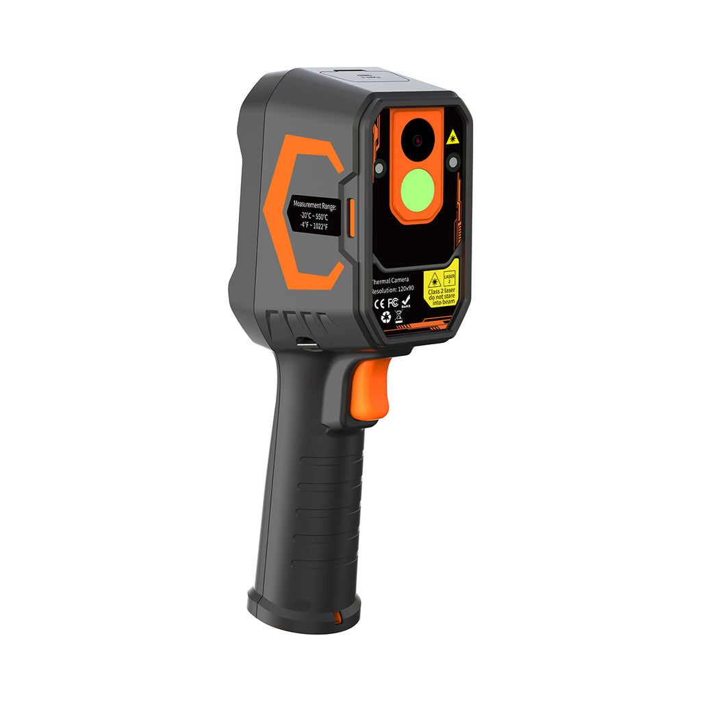 DP-12D Professional Handheld Thermal Imaging Camera with TisoView Enhancement, 120x90 IR Resolution, -20°C to 550°C - 2