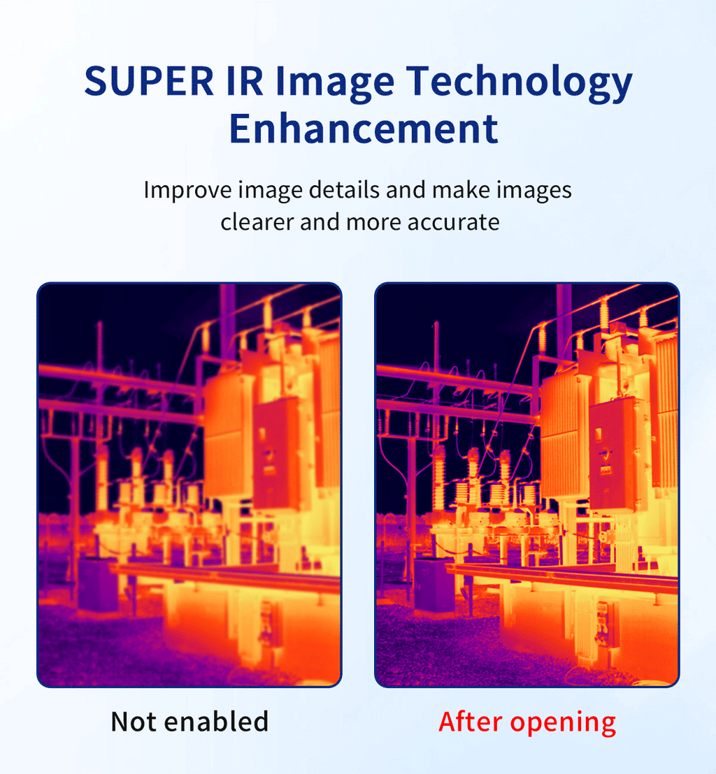 DP-12D Professional Handheld Thermal Imaging Camera with TisoView Enhancement, 120x90 IR Resolution, -20°C to 550°C - 6