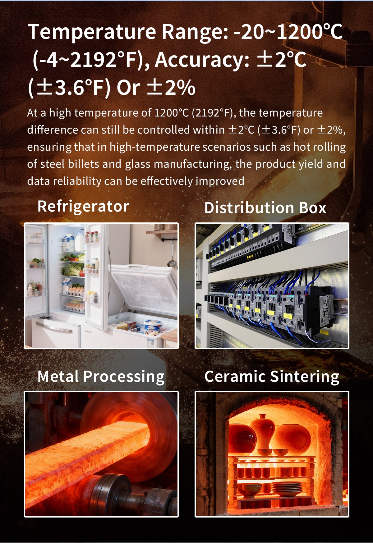 DP-38 High-Resolution Thermal Imaging Camera (384x288, Up to 1200°C) - 9