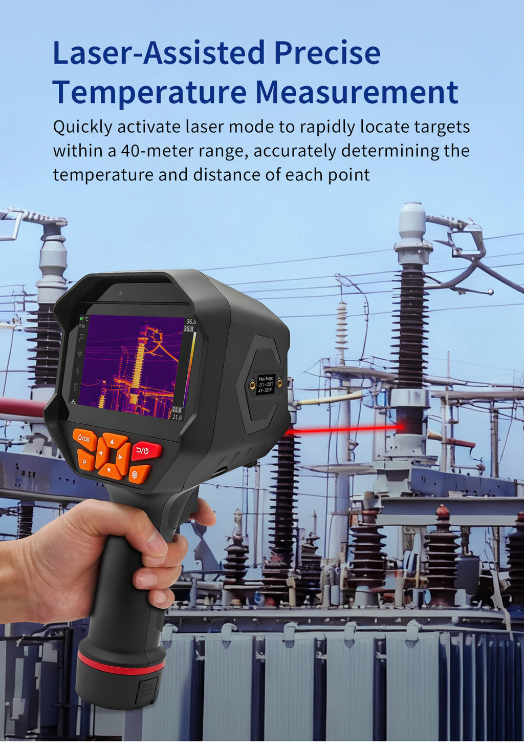 DP-38 High-Resolution Thermal Imaging Camera (384x288, Up to 1200°C) - 8