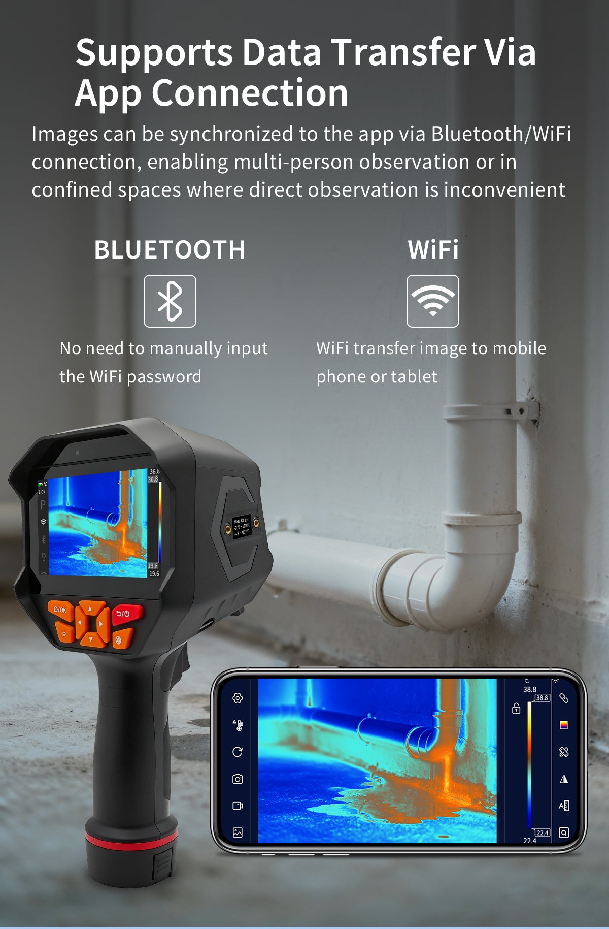 DP-38 High-Resolution Thermal Imaging Camera (384x288, Up to 1200°C) - 6